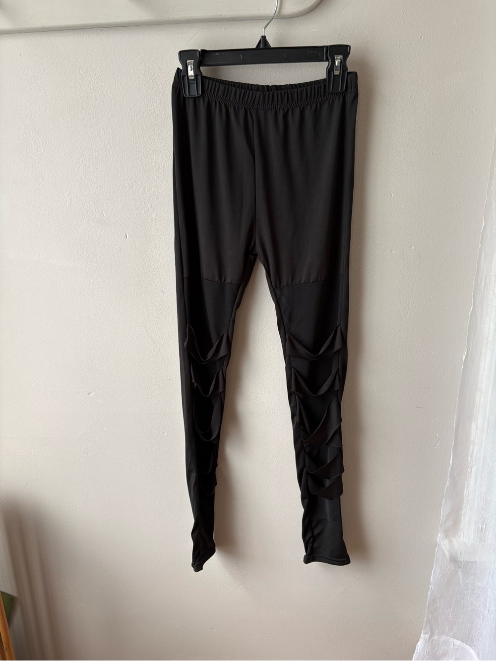 Black Ladder Cutout Leggings